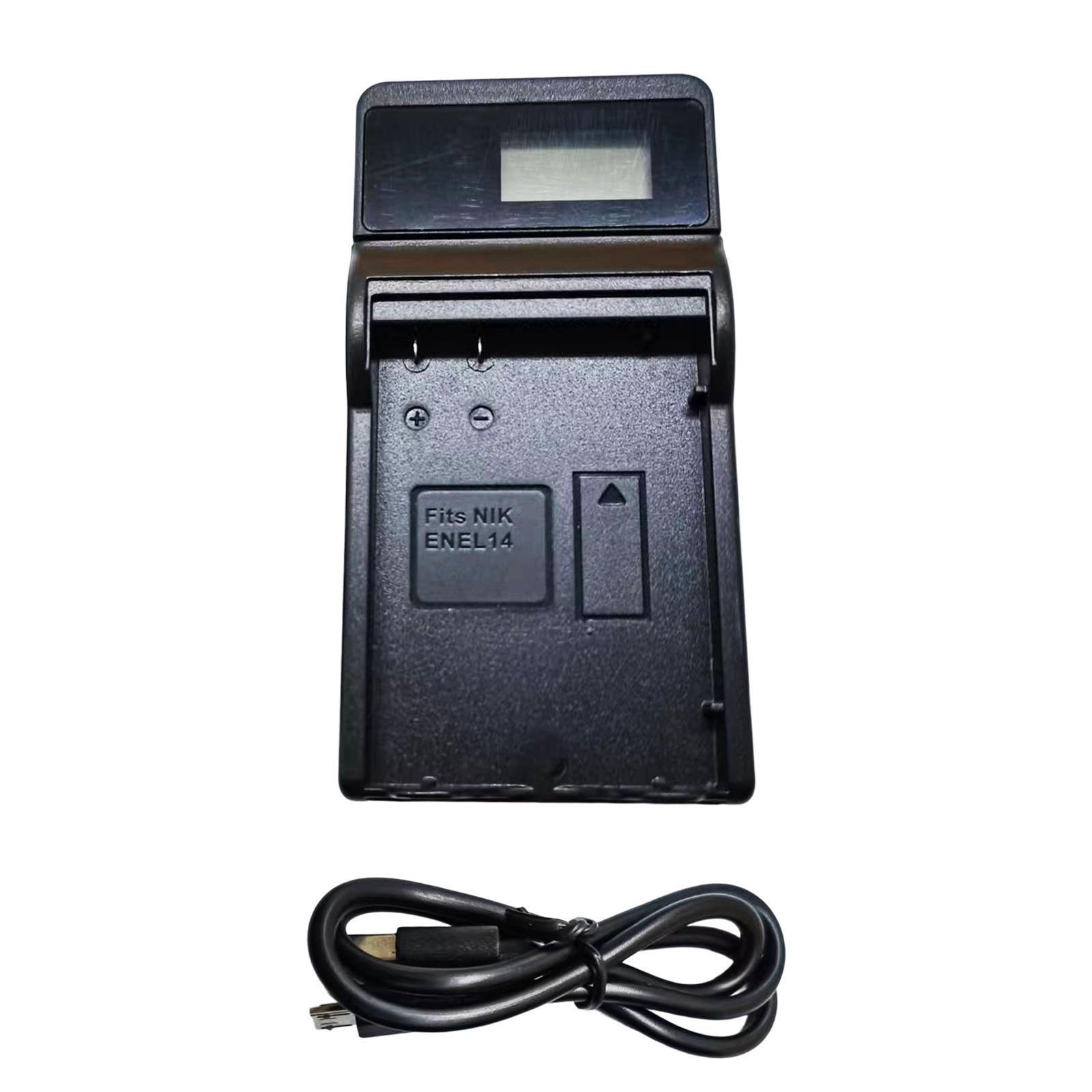 ENEL14 Battery Charger for Nikon D3100 D3200 D3300 D3400 D3500 D5100