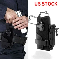 Tactical Molle OWB Belt Gun Holster Right Hand Pistol Pouch with Magazine Pouch