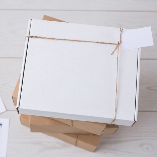 White Corrugated Mailers 11 x 5 x 5" For Mailing/Shipping ECT-32B 50/Case - Picture 6 of 6