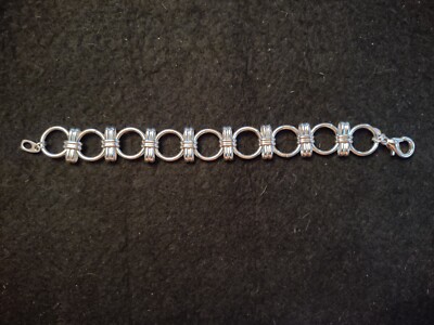 Lenue☆ギフトに大人気★ROUND CUBIC BAR BRACELET_3色 Solid Sterling Silver Multi-Shape CZ Frame Octagonal