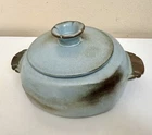Frankoma Baker casserole Pot Dish Plainsman 5V Blue Bean Vintage Decor 10”