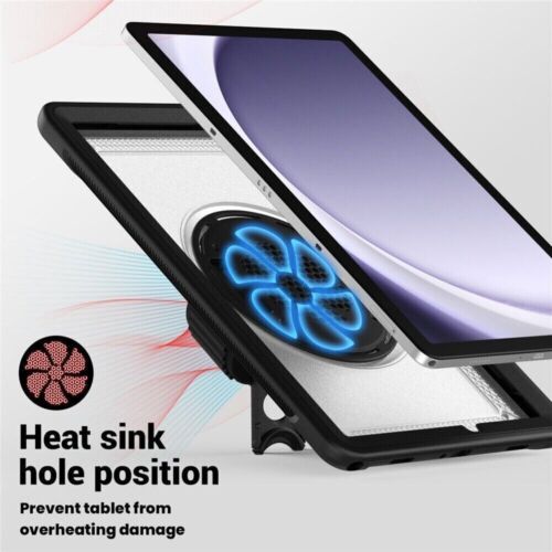 Tablet Case Shockproof Rotating Stand Cover Strap For Samsung Galaxy Tab A9 A9+ - Picture 33 of 93