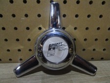 Tru Spoke Chrome Tri Bar Spinner Knock Off Wheel Center Rim Cap Bandit