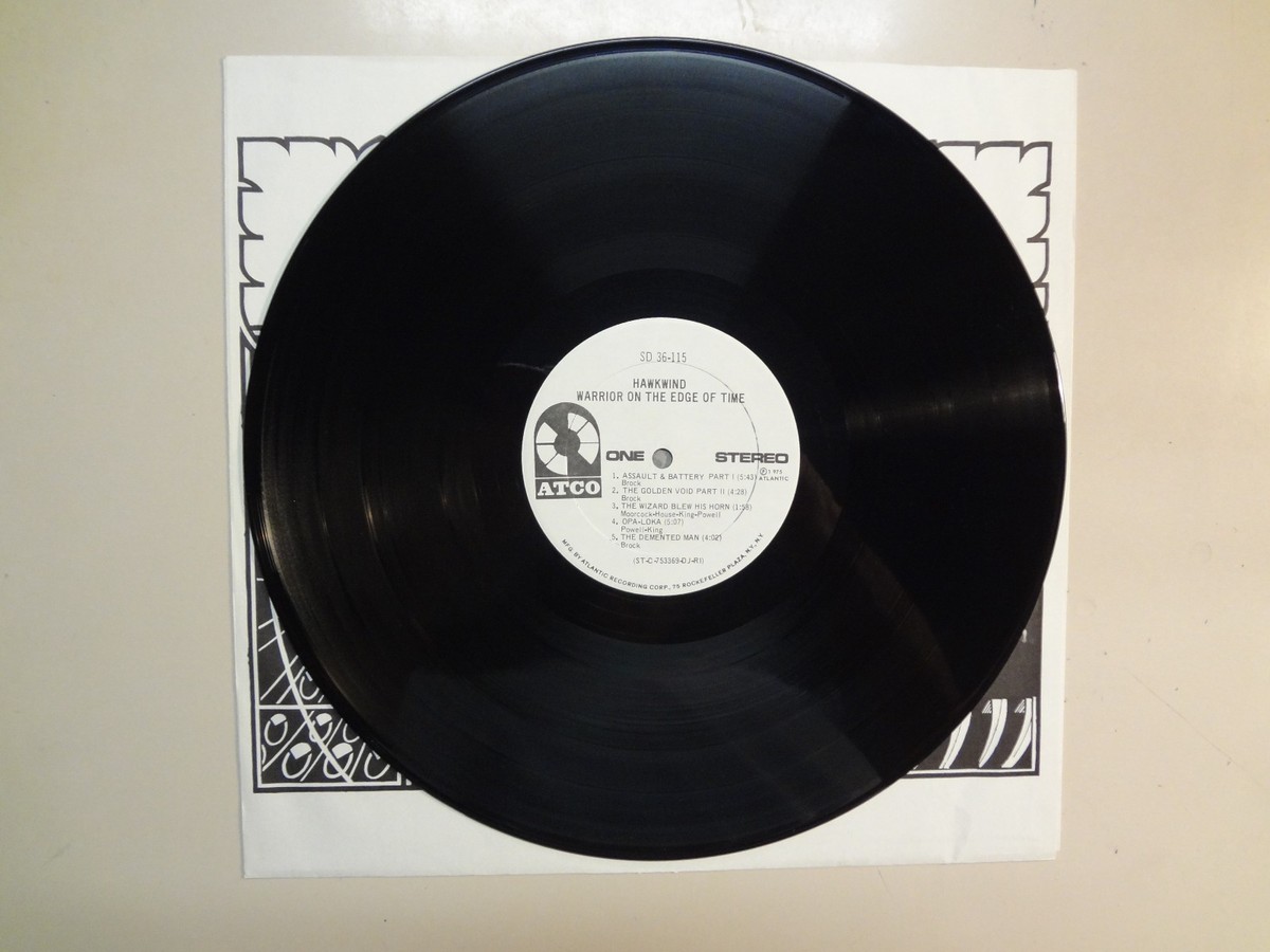 HAWKWIND: Warrior On The Edge Of Time-U.S. LP 1975 Atco SD 36-115