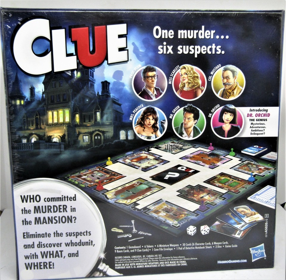 FACTORY SEALED CLUE THE CLASSIC MYSTERY GAME 2015 HASBRO BOARD GAME w ...