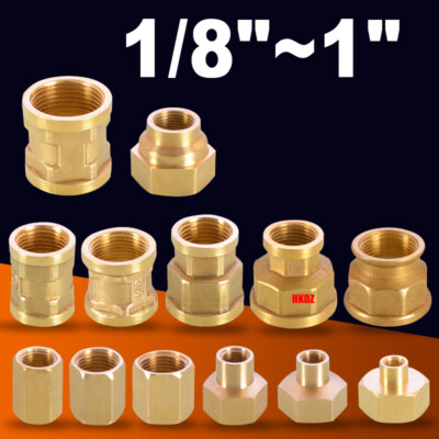 1/8''~1''BSP Female To Female Thread Connector Brass Reducing Pipe Fitting Adaptor