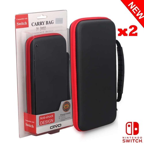 2x Nintendo Switch Carry Case Anti Shock Joy Con Genuine OTVO Brand NEW SW0032 - 第 1/6 張圖片