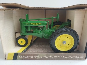 John Deere Ertl 1937 Model G Tractor New In Box 1 16 Scale Complete Ebay