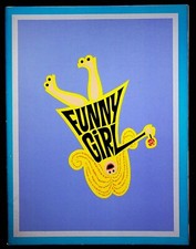 Funny Girl 1968 w/ Barbara Streisand Omar Sharif Souvenir Movie Program Book