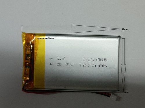 Pila ricaricabile 3.7 v basso drenaggio per varie mAh dispositivi elettrici - Foto 19 di 53