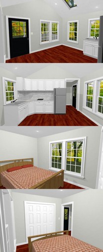Petite maison 14x28 -- 391 pieds carrés -- Plan d'étage PDF -- Modèle 4A - Photo 3/5