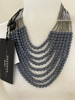 New and Authentic Max Mara Weekend Designer Necklace.MSRP $125.00