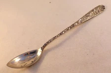 REPOUSSE STERLING OLIVE SPOON