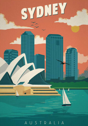 Vintage Travel Retro Posters A4 A3 A5 HD Prints Art Tourism Holiday Decor Cities - Picture 25 of 28