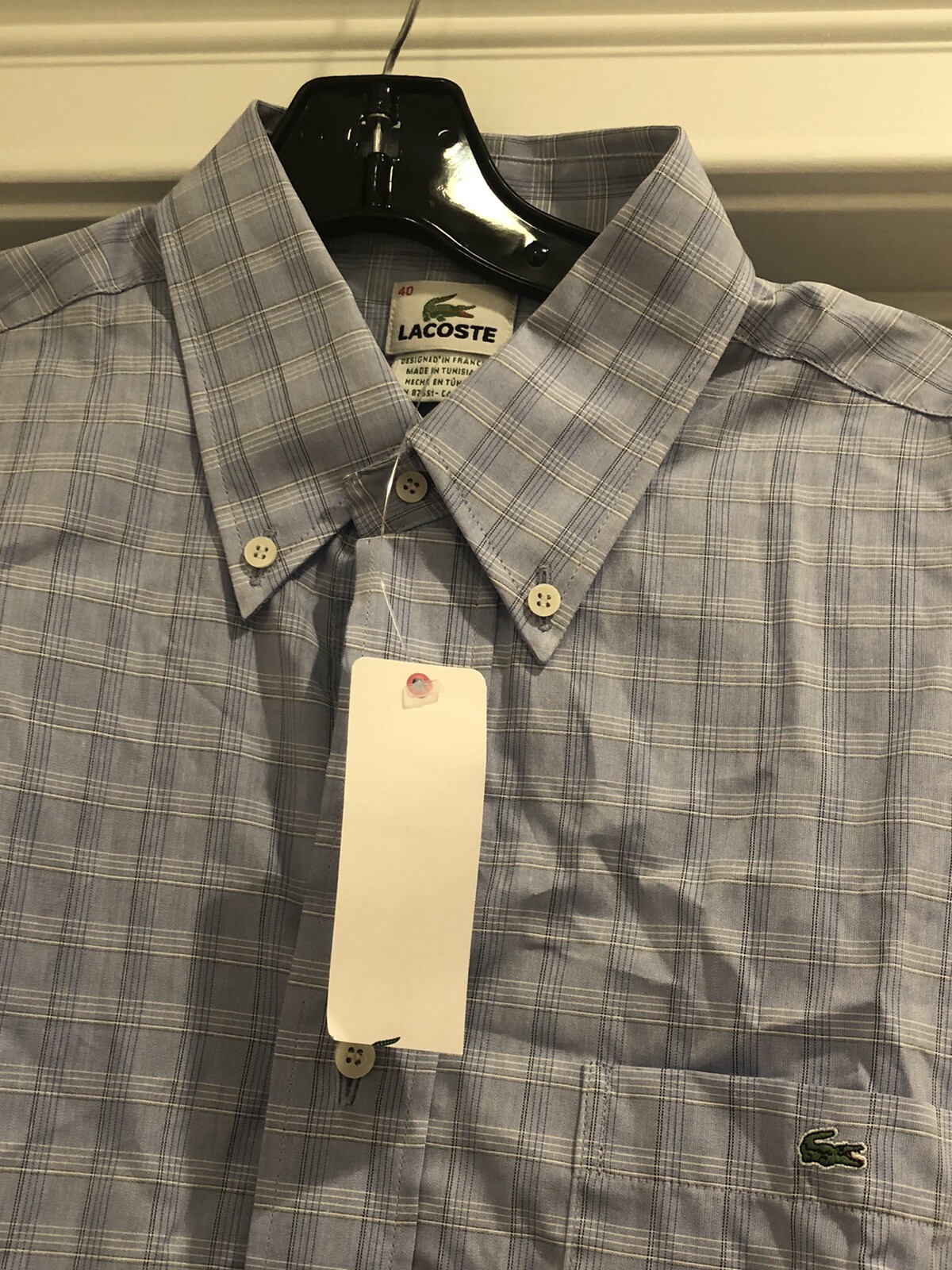 Lacoste Men's Long Sleeve Dress Shirt 