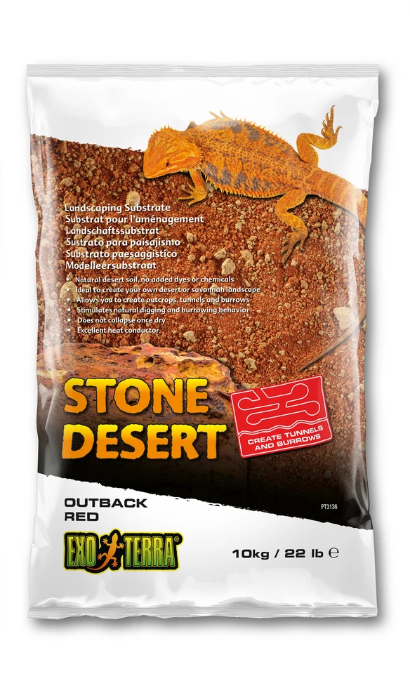 ExoTerra - Qutback Rot 10Kg lehmhaltiger natürlicher Terrarium Bodengrund - Bild 1 von 1