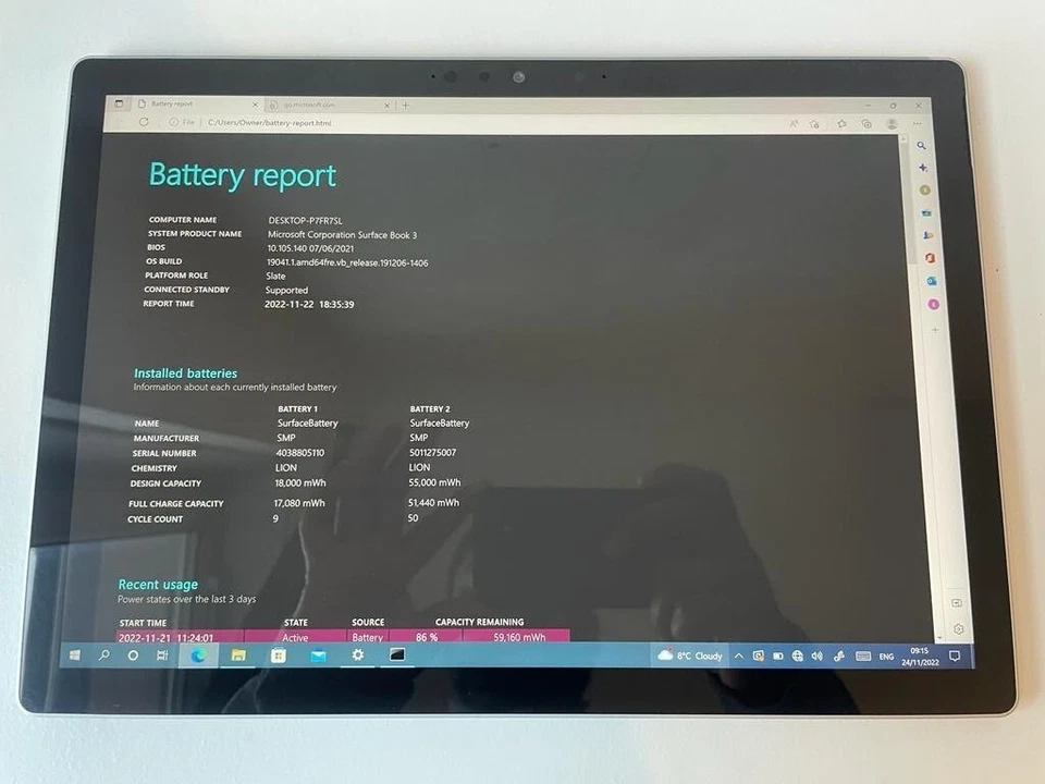 💫 Microsoft Surface Book 3 💫 13.5" Touchscreen i5, 8GB RAM, 256GB SSD (T2) - Image 3 of 4