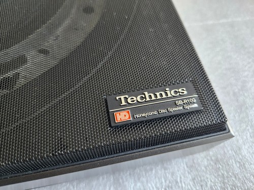 2x Technics SB-R100 Honeycomb Disc Loudspeaker Speaker NEED REFOAM! - Picture 11 of 15