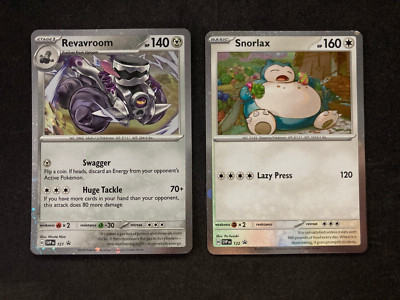 Snorlax Revavroom SVP 121 122 Promo Twilight Masquerade Pokemon card holo