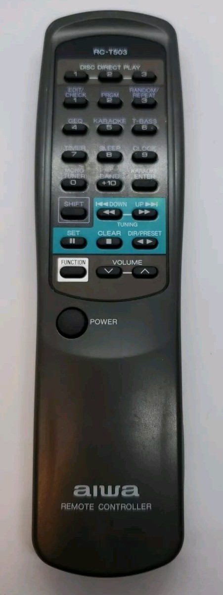 Original AIWA RC-T503 Remote Control CXNV30 CXZ1600 Z1300 Z1600 | eBay