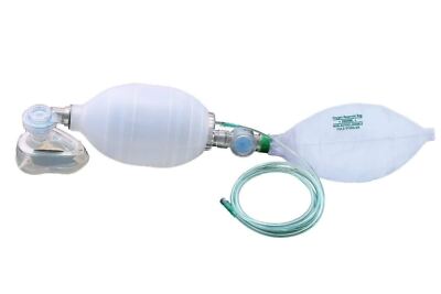 Manueller Reanimator 1500ml PVC Erwachsene Ambu Bag Sauerstoffschlauch CPR Kit