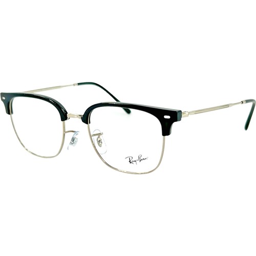 Ray-Ban Eyeglasses RB 5154 2000 Polished Black/Silver Square 49-21