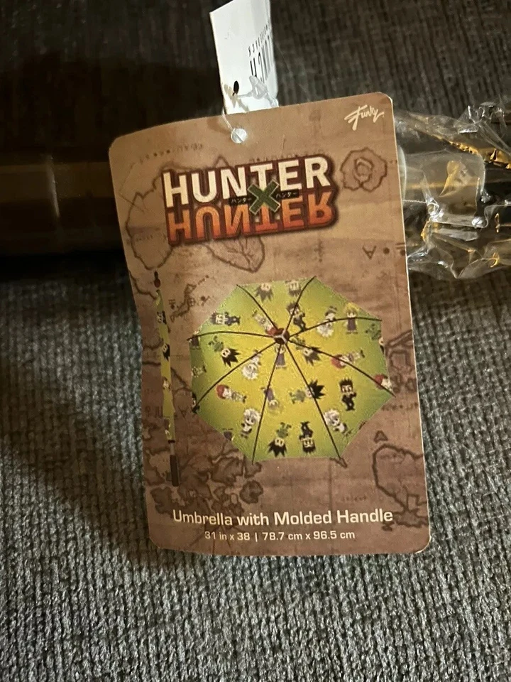 Paraguas HUNTER X HUNTER con mango moldeado GON Killua Leorio Hisoka Kurapika Foto 3 de 4