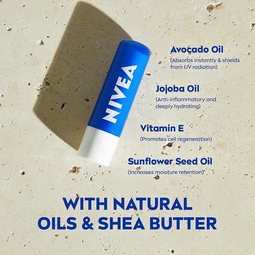 NIVEA Original Care Lip Balm 1 Pack New - Picture 4 of 9