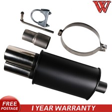 FOR Fiat Bravo 2006-2014 STAINLESS STEEL TWIN TIP PERFORMANCE SPORTS EXHAUST MUF