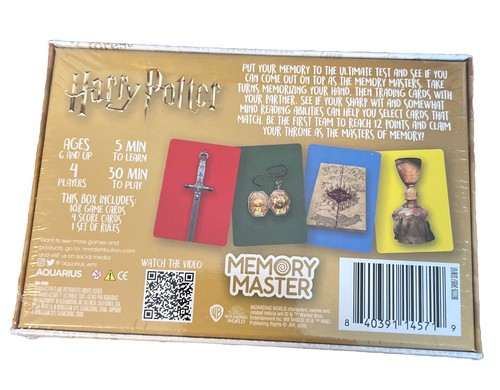 Wizarding World of Harry Potter MEMORY MASTER A Card Game You Never Forget, NEW - Picture 2 of 5