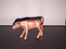 Marx Calf from Farm Playset. 2nd Series 1960s 54mm Scale. Brown plastic