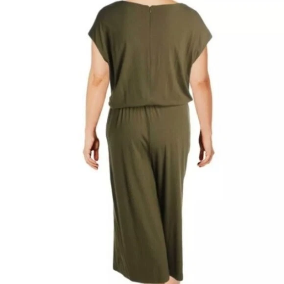 Ralph Lauren PLUS size olive green jumpsuit SZ 1X - Image 3 of 3