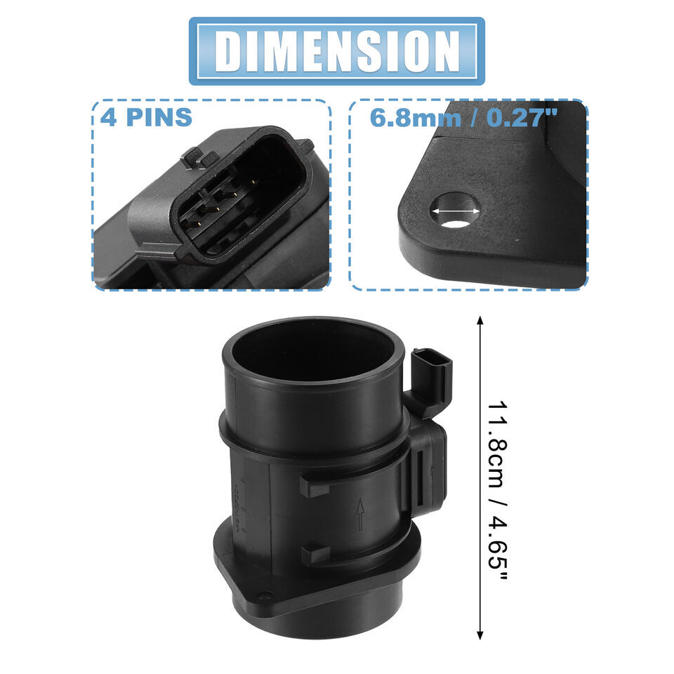 4Pin MAF MASS AIR FLOW SENSOR METER FOR VAUXHALL VIVARO A2.0 CDTI 0614