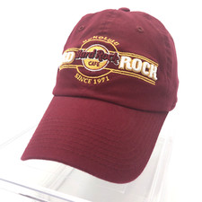 Hard Rock Cafe Honolulu Hawaii Ball Hat Red Cap 35th Anniversary Fitted OSFM