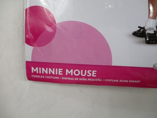 Minnie Mouse Costume Girls Small 2T Disney Halloween Mickey Pink Dress Ears - Picture 5 of 10