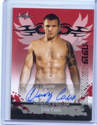 2010 LEAF MMA UFC AUTO AUTOGRAPH LUIZ CANE | eBay