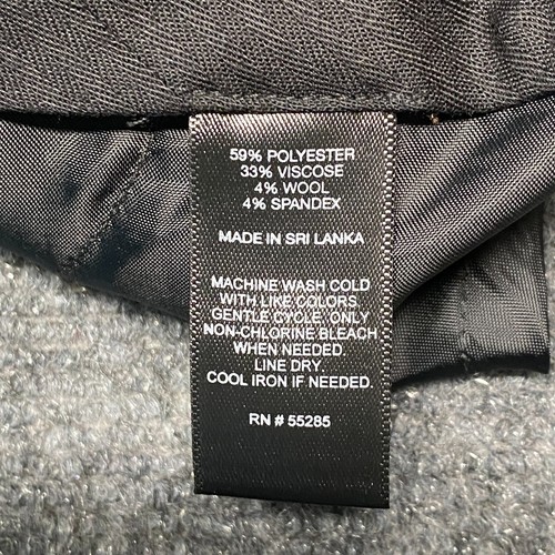Express Editor Womens Dress Pants Size 4 31x28 Brown Polyester Wool Stretch Twil - Picture 10 of 16