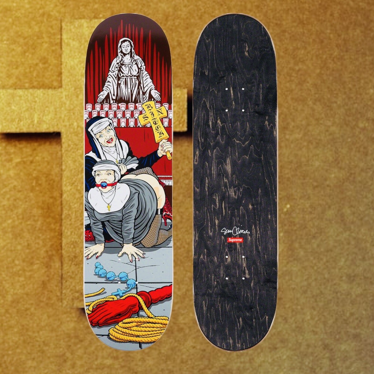 Supreme Nuns & Guns (Nuns) Sean Cliver Skateboard Deck Brand New