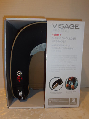 Visage pro style Heated Neck and Shoulder Massager Used Once Near Mint Condition