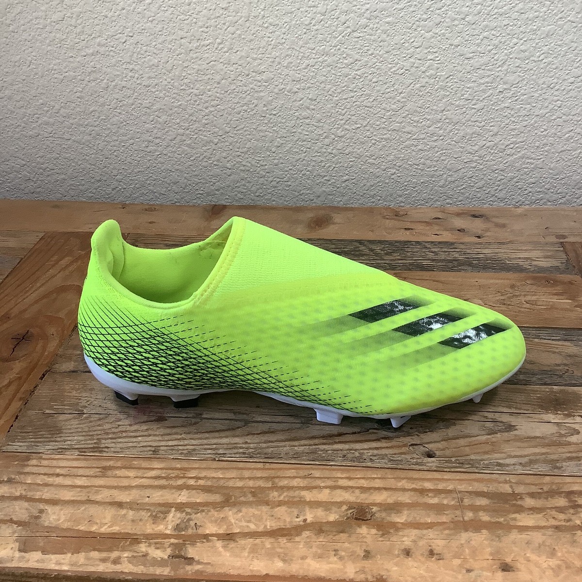 Adidas X Ghosted.3 Laceless Turf Soccer Shoes Mens 8 Solar Yellow EG8158 Cleats Adidas JR X Ghosted.3 FG - Volt-Black Soccer Cleats – ProSoccer main image 3