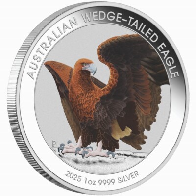 Australia 2025 WEDGE-TAILED EAGLE $1 1 Oz Silver COLOR Perth Mint