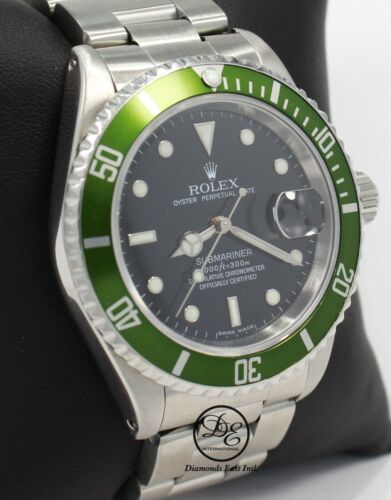 ROLEX Submariner 16610 Oyster Date SS Black Dial Men's Watch *MINT CONDITION*