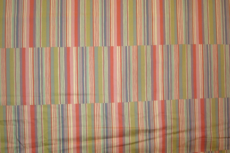 1 из 7 ярдов ткани Collier Campbell шерпа сумасшедшая полоса хлопковая обивка 54 дюйма ширина BTY - Изображение 3 из 4