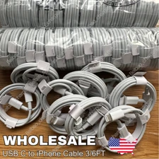 USB C To USB C Cord PD 20W Fast charger Cable For iPhone 14 13 12 11 XR XS 8 Lot