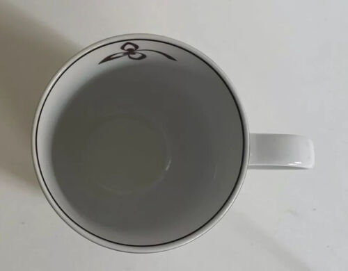 Tazza da tè caffè Mikasa Gourmet Basics porcellana "Chocolate Swirl" 12 oz. -C18 - Foto 5 di 9