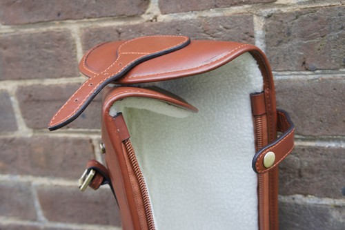 Etui pistolet double cuir amovible détachable sécurité marron fauve - Imagen 3 de 5