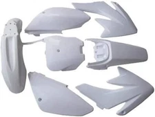 White Body Plastic Set with Bolts HONDA CRF 70 CRF70 Complete 7 pcs Fairing Kit