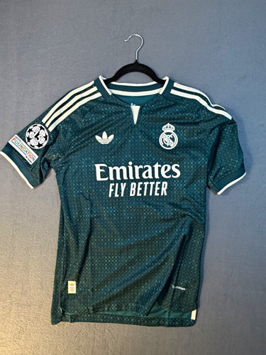 adidas Real Madrid RMCF Bellingham 5 Green Soccer Jersey Shirt M