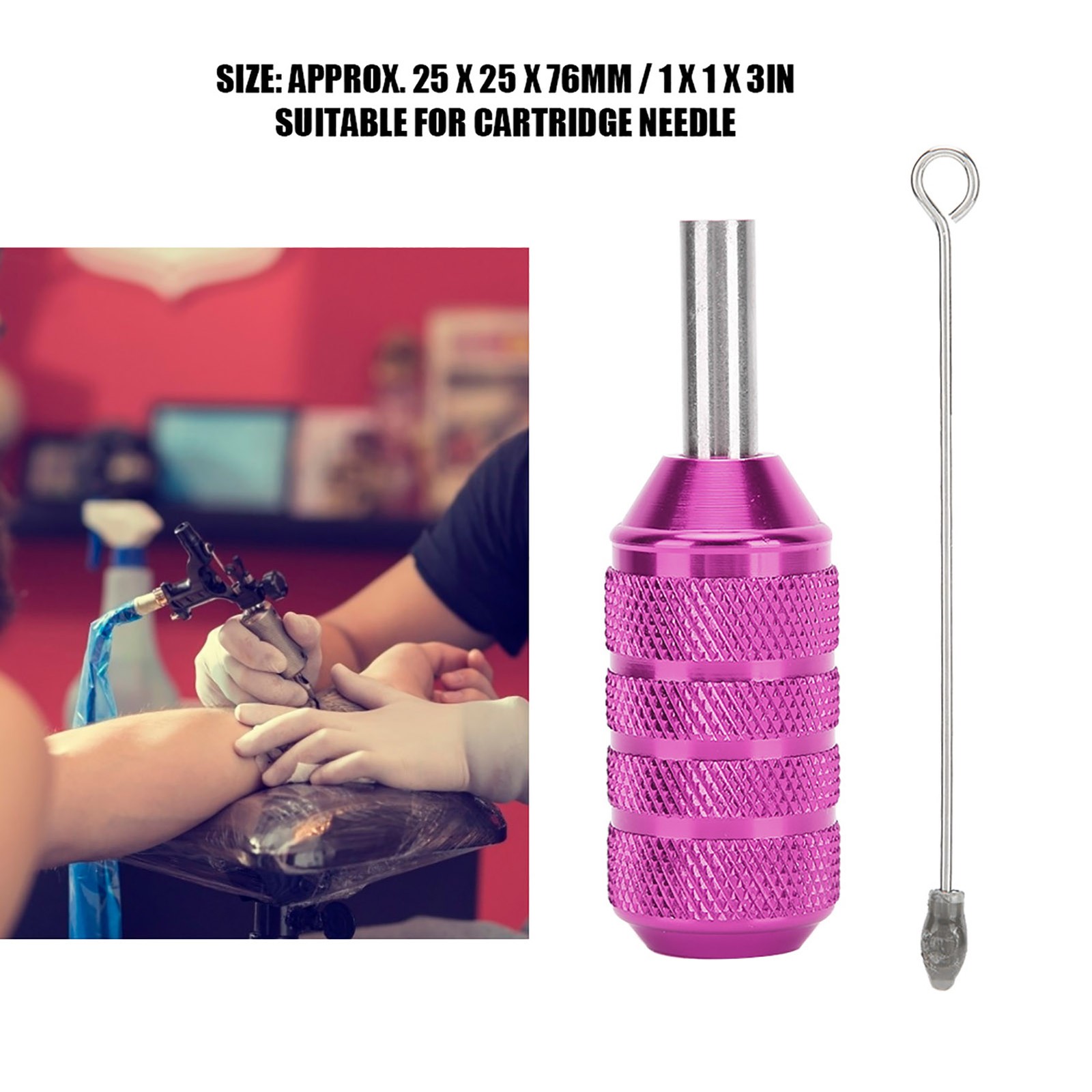25mm Tattoo Machine Grip Aluminum Alloy Cartridge Needles Tattoo Grip Tattoo HEN