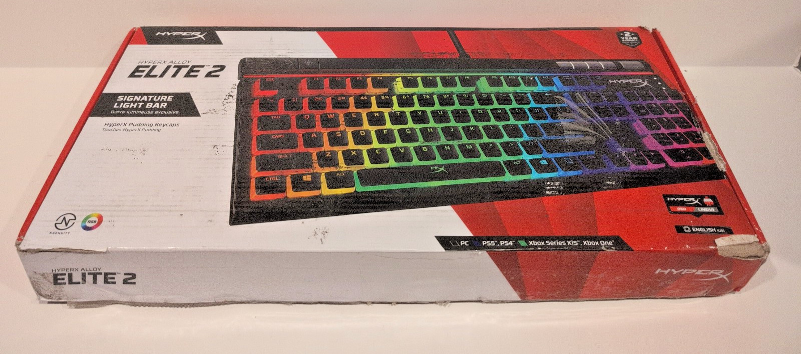 HyperX Alloy Elite 2 RGB Mechanical Keyboard HX Red PS5 PS4 PC XBOX
